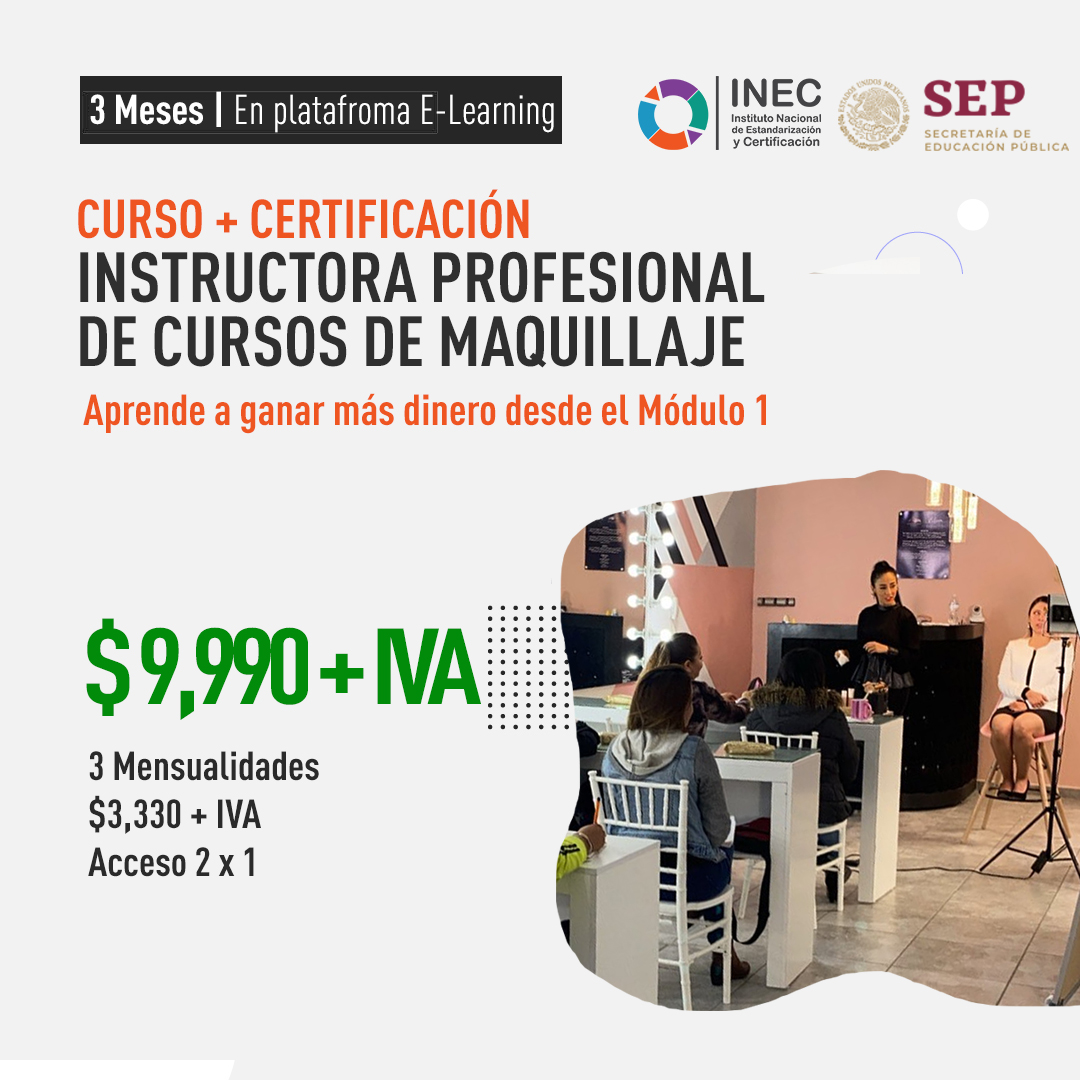 Certificación de Instructoras de Maquillaje
