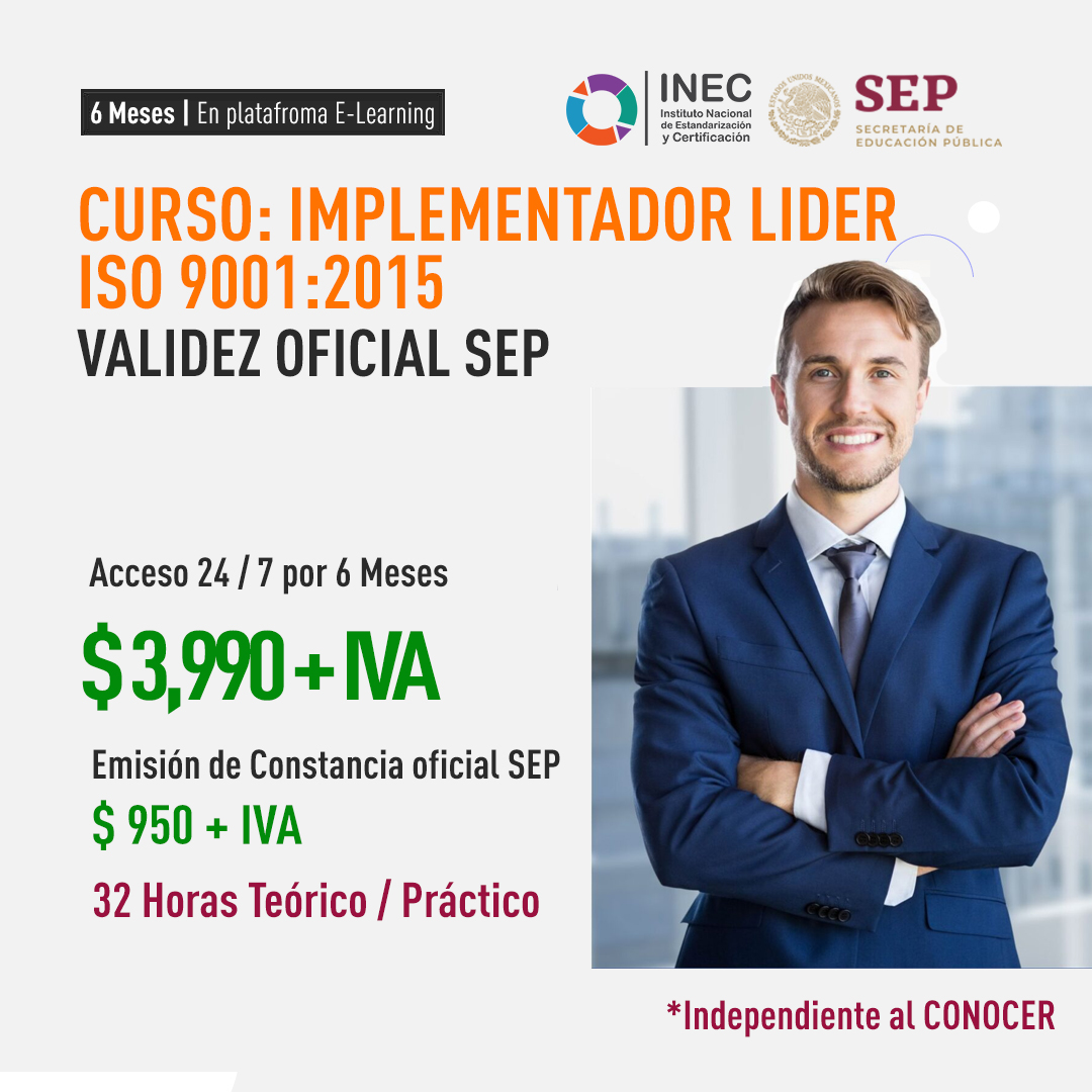 IMPLEMENTADOR LIDER  ISO 9001:2015