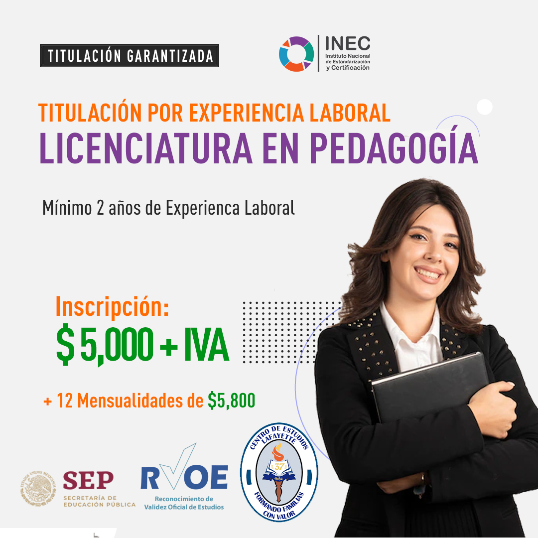 Lic. en Pedagogía