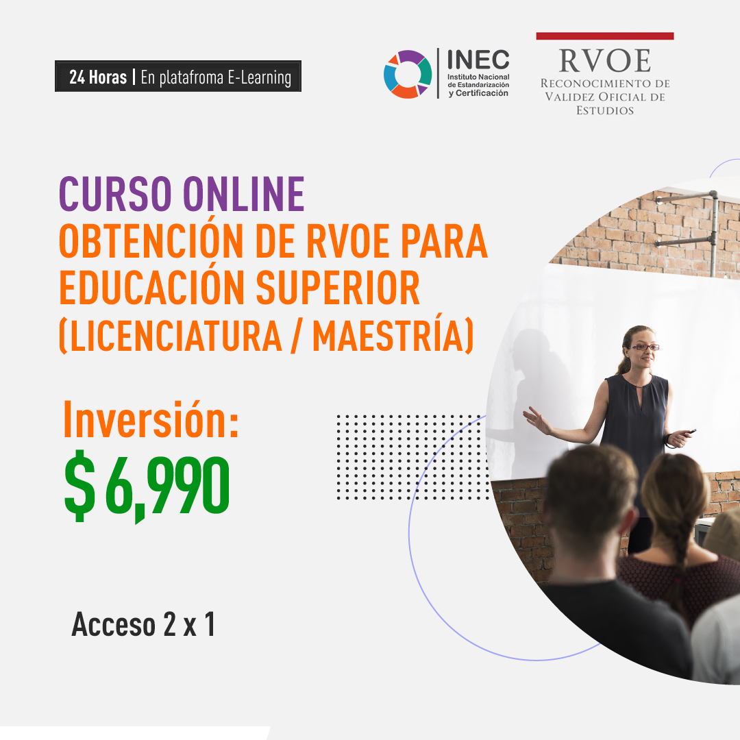 Obtención de RVOE para Educación Superior
